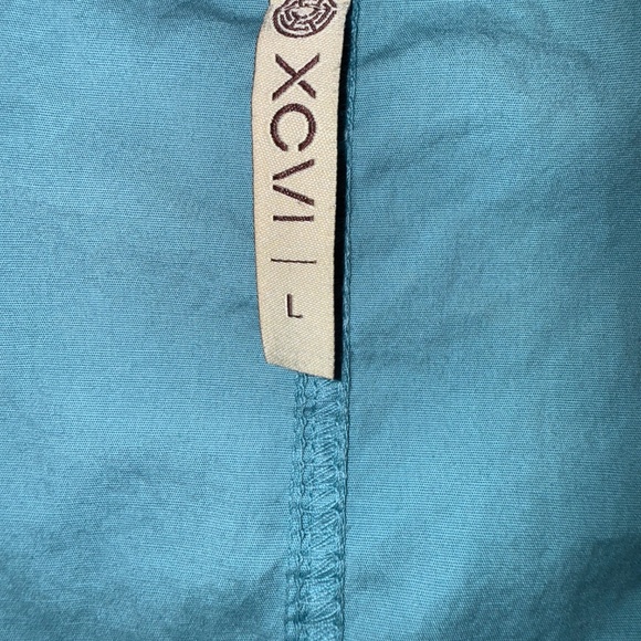 XCVI Montgomery Twill Zip Up Romper L - Picture 8 of 8